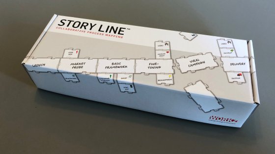 Store Line™ comes in a handy box with enough material for 3-6 people to map a fairly complex process.